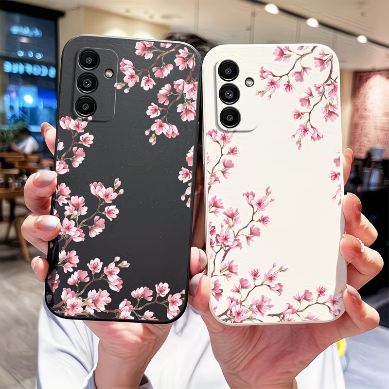 Samsung Galaxy A55 - Różowe etui na telefon z nadrukiem