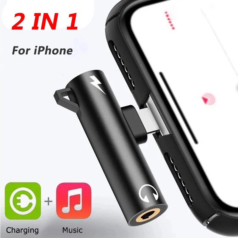 Wired Earphone Lightning - Adapter 2w1 do iPhone 14 13