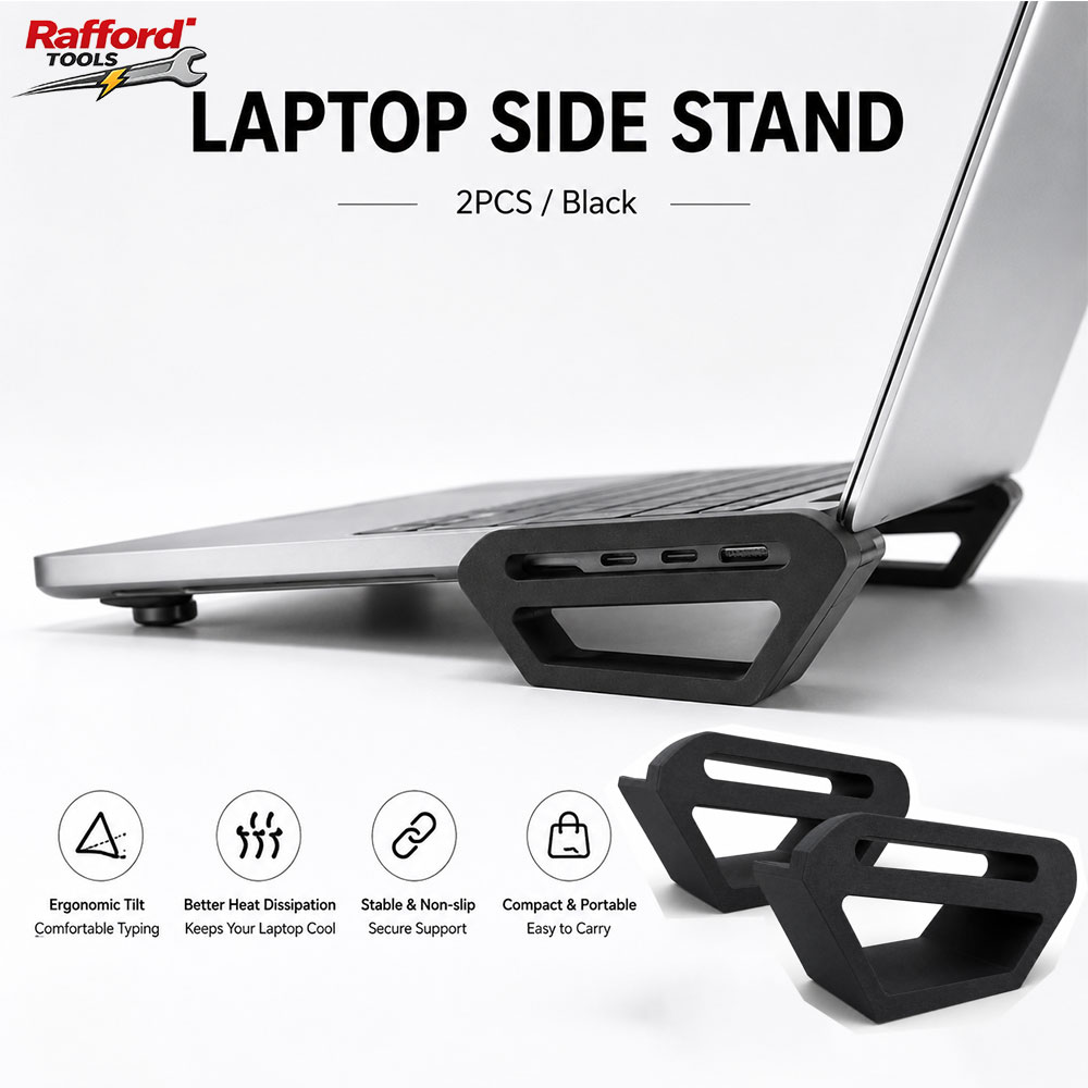Cooling Stand Tablet - Podstawka boczna do laptopa Rafford, przenośna,