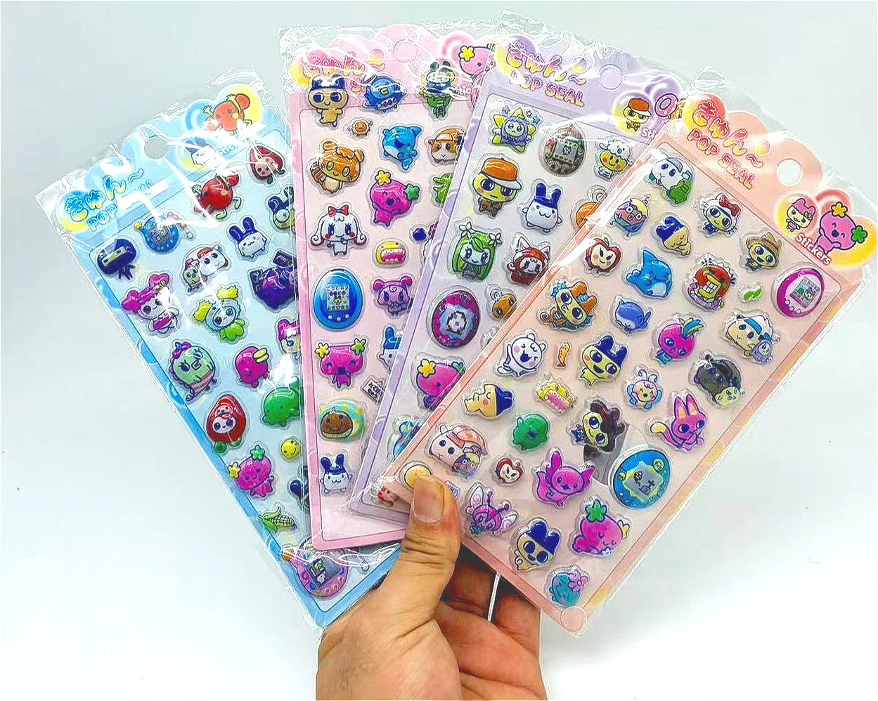 Tablet Cute Accessories - Modne, trójwymiarowe naklejki z wyciętymi wzorami