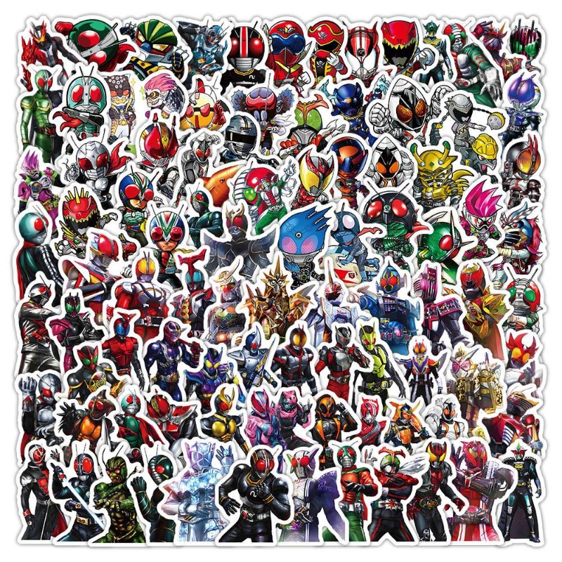 Tablet Cute Accessories - 103 szt. Naklejki Kamen Rider Estetyczne,
