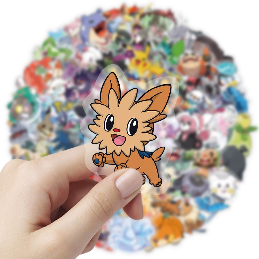 100 sztuk naklejek Pokémon, ur – Tablet Cute Accessories recenzja i cena
